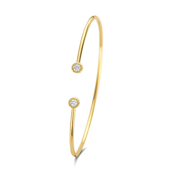 armband spang 0.19ct h si 14K geelgoud