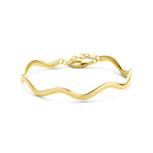 armband spang 3,5 mm 18 + 2,5 cm 14K geelgoud