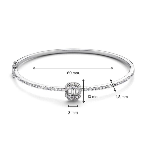 Armband witgoud briljant 1,18 crt. - Afbeelding 6
