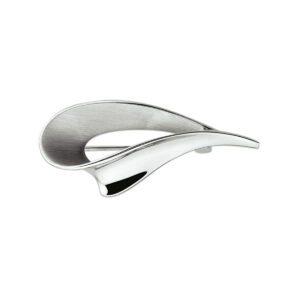 broche poli/mat zilver gerhodineerd