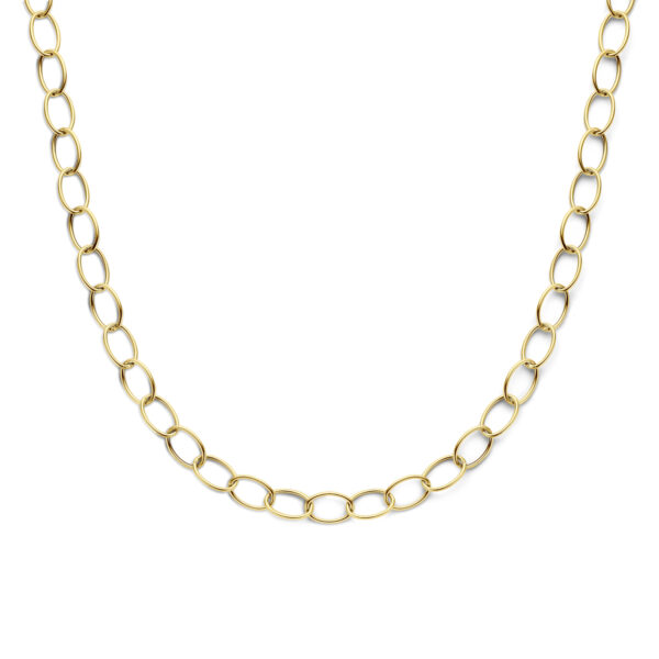 collier 10 mm 45 cm 14K geelgoud