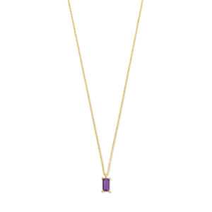 collier amethist  41 – 43 – 45 cm 14K geelgoud