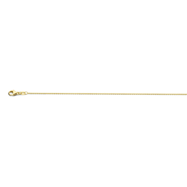 collier anker gediamanteerd 1,1 mm 41 - 43 - 45 cm 18K geelgoud - Afbeelding 3