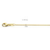 collier anker gediamanteerd 1,1 mm 41 - 43 - 45 cm 18K geelgoud - Afbeelding 4