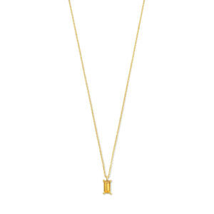 collier citrien  41 – 43 – 45 cm 14K geelgoud