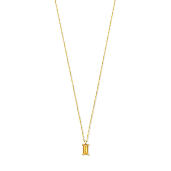 collier citrien  41 – 43 – 45 cm 14K geelgoud