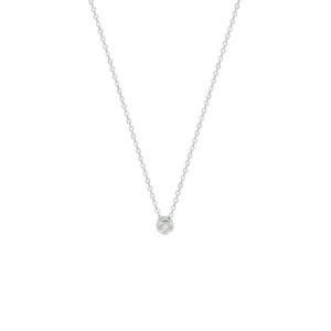 collier diamant 0.02ct h si 41 - 43 - 45 cm 14K witgoud