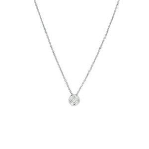 collier diamant 0.10ct h si 41 - 43 - 45 cm 14K witgoud