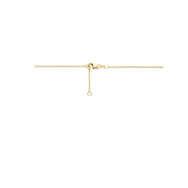 collier diamant 0.27ct h si 43 + 2 cm 14K geelgoud - Afbeelding 3