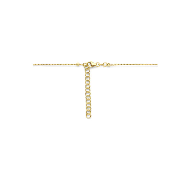 collier gediamanteerd 40 + 4 cm 14K geelgoud - Afbeelding 3