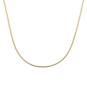 collier gourmette 2 mm 40 + 4 cm 3 micron zilver verguld (geel)
