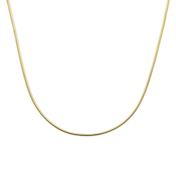collier gourmette 2 mm 40 + 4 cm 3 micron zilver verguld (geel)