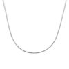 collier gourmette 2 mm 40 + 4 cm zilver gerhodineerd