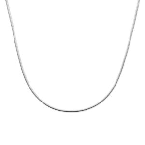 collier gourmette 2 mm 40 + 4 cm zilver gerhodineerd
