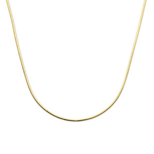 collier gourmette 2,2 mm 40 + 4 cm 3 micron zilver verguld (geel)