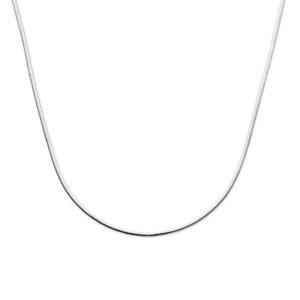 collier gourmette 2,2 mm 40 + 4 cm zilver gerhodineerd