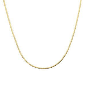 collier gourmette 2,6 mm 40 + 4 cm 3 micron zilver verguld (geel)