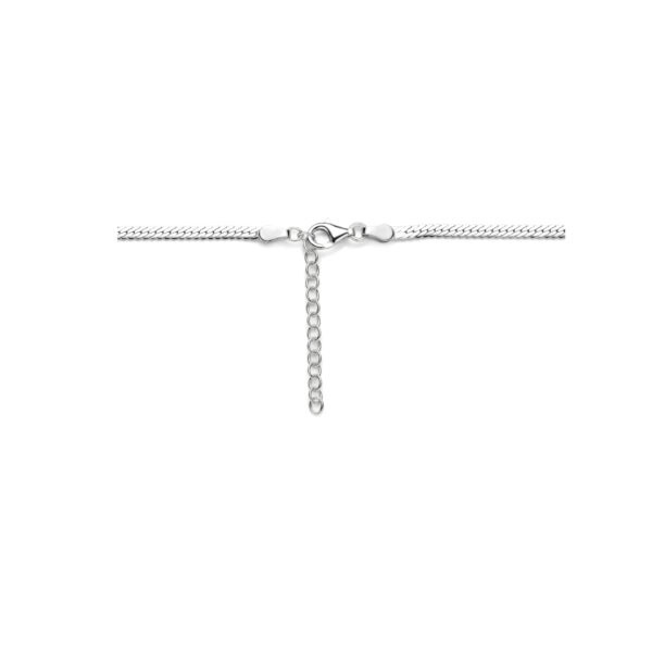 collier gourmette 2,6 mm 40 + 4 cm zilver gerhodineerd - Afbeelding 3