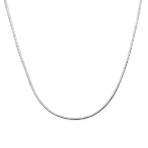 collier gourmette 2,6 mm 40 + 4 cm zilver gerhodineerd
