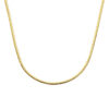 collier gourmette 4 mm 40 + 4 cm 3 micron zilver verguld (geel)
