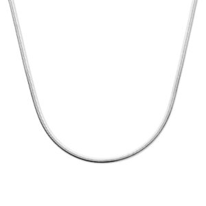 collier gourmette 4 mm 40 + 4 cm zilver gerhodineerd