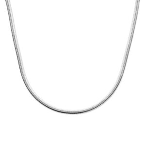 collier gourmette 4,6 mm 40 + 4 cm zilver gerhodineerd
