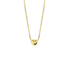 collier hart 1,0 mm 38 - 40 cm 14K geelgoud