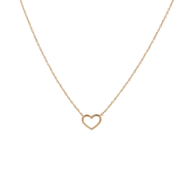 collier hart 40 - 42 - 44 cm 14K roségoud