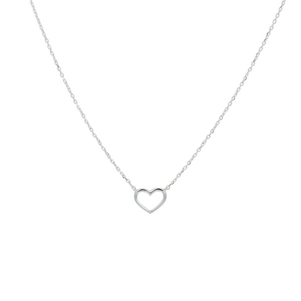 collier hart 40 - 42 - 44 cm 14K witgoud