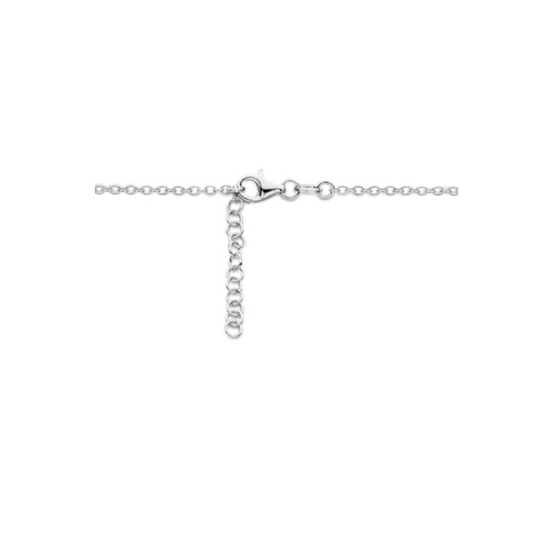 collier hart en infinity 42 + 3 cm zilver gerhodineerd - Afbeelding 3
