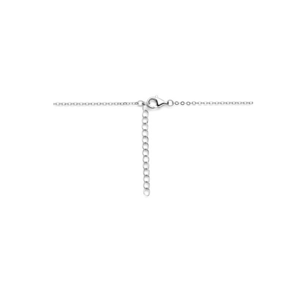 collier hartje 41 + 4 cm zilver gerhodineerd - Afbeelding 3