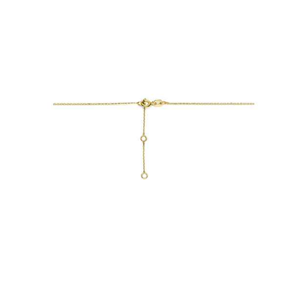 collier hartje 41 - 43 - 45 cm 14K geelgoud - Afbeelding 3