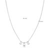 collier hartjes 36 + 2 cm zilver gerhodineerd - Afbeelding 4