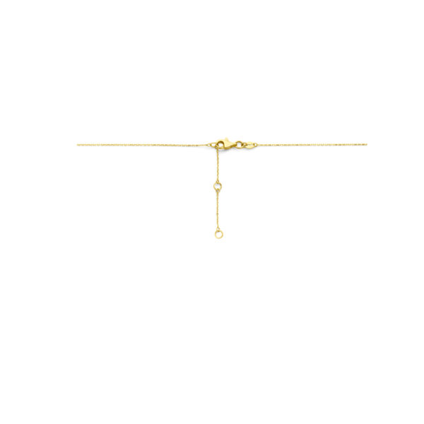 collier hartjes 41 - 43 - 45 cm 14K geelgoud - Afbeelding 3