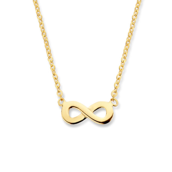 collier infinity 41,5 - 44,5 cm 14K geelgoud