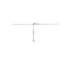 collier kruis 41 - 43 - 45 cm zilver gerhodineerd - Afbeelding 3