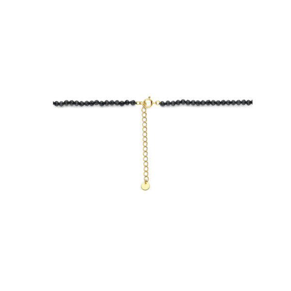 collier onyx 40 + 5 cm 3 micron zilver verguld (geel) - Afbeelding 3