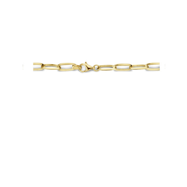 collier paperclip spitse buis 6,0 mm 43 cm 14K geelgoud - Afbeelding 3