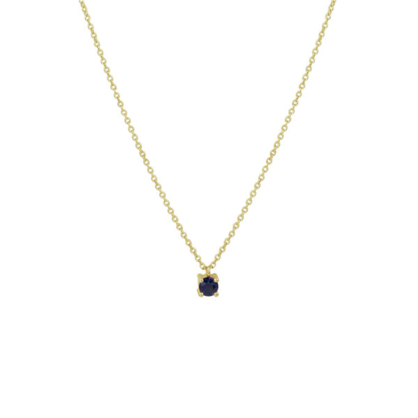 collier saffier 40 - 42 - 44 cm 14K geelgoud