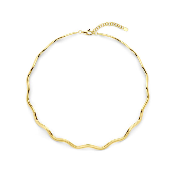 collier spang 3,5 mm 41 + 4 cm 14K geelgoud - Afbeelding 3