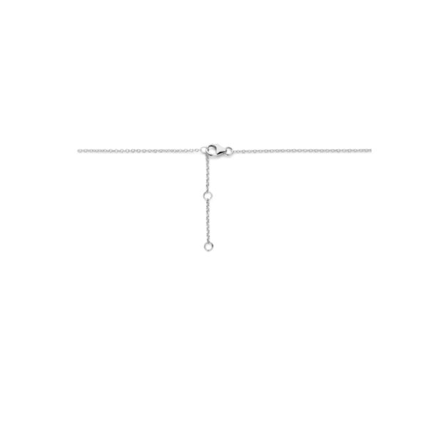 collier strik 41 - 43 - 45 cm zilver gerhodineerd - Afbeelding 3