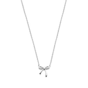 collier strik 41 - 43 - 45 cm zilver gerhodineerd