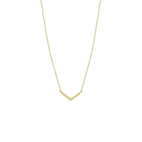 collier v 0,8 mm 40-42-44 cm 14K geelgoud