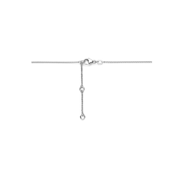 collier zirkonia 41 - 43 - 45 cm zilver gerhodineerd - Afbeelding 3