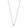collier zirkonia 41,5 + 3 cm zilver gerhodineerd