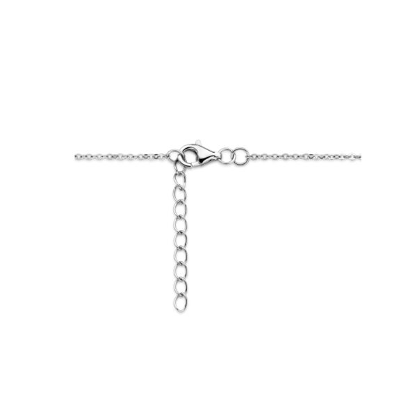 collier zirkonia 41,5 + 3 cm zilver gerhodineerd - Afbeelding 3
