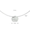 collier zirkonia 43 + 3 cm zilver gerhodineerd - Afbeelding 4