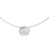 collier zirkonia 43 + 3 cm zilver gerhodineerd