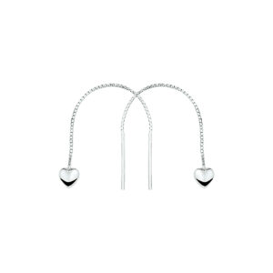 doortrekoorbellen hart zilver gerhodineerd