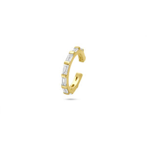 ear cuff 14,5 mm 1 micron zilver verguld (geel)